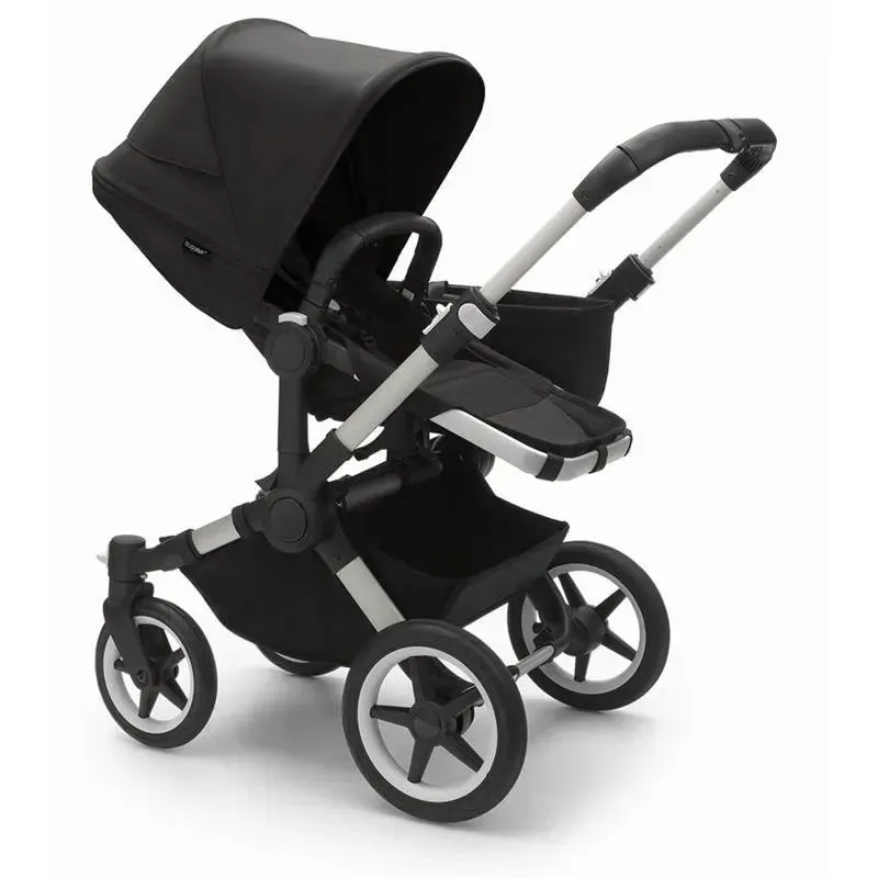 Bugaboo - Donkey 5 Mono Complete Single-to-Double Stroller, Aluminum/Midnight Black - Image 3