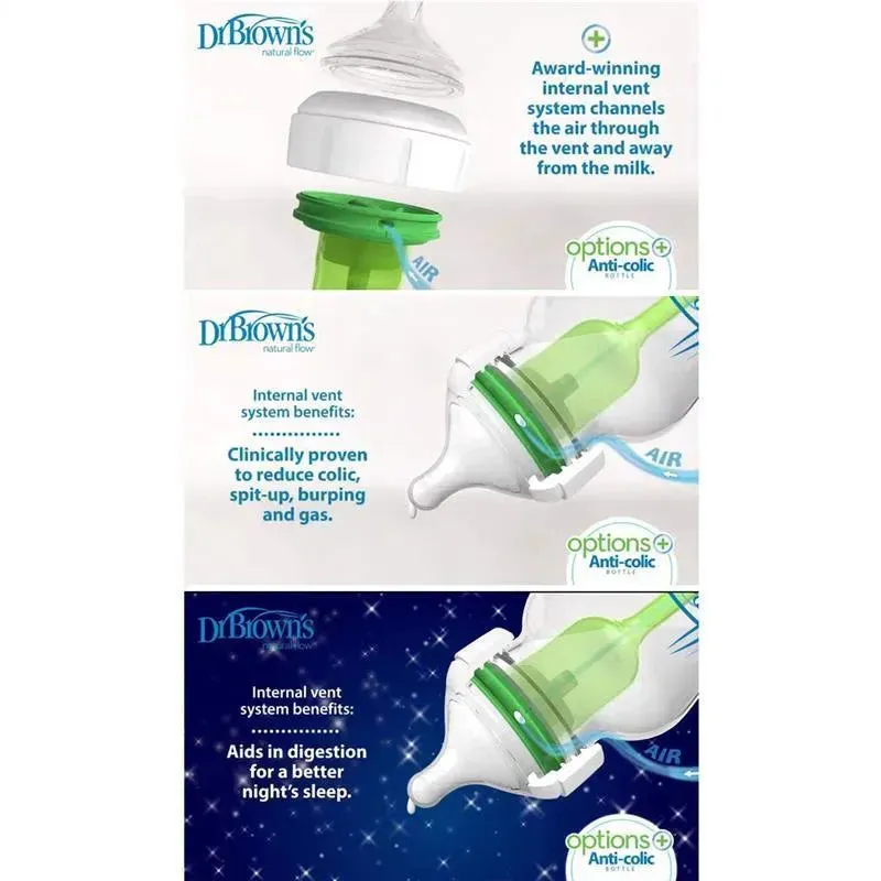 Dr. Brown - 9Oz 3Pk Bottles Options+ Wide-Neck - Image 5