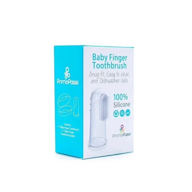 Primo Passi - Finger Silicone Toothbrush with Case Holder - Image 3