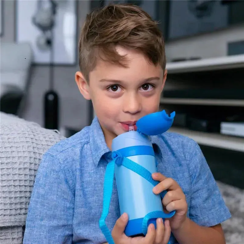 Primo Passi - Insulated Straw Bottle 12oz/350ml, Blue - Image 6
