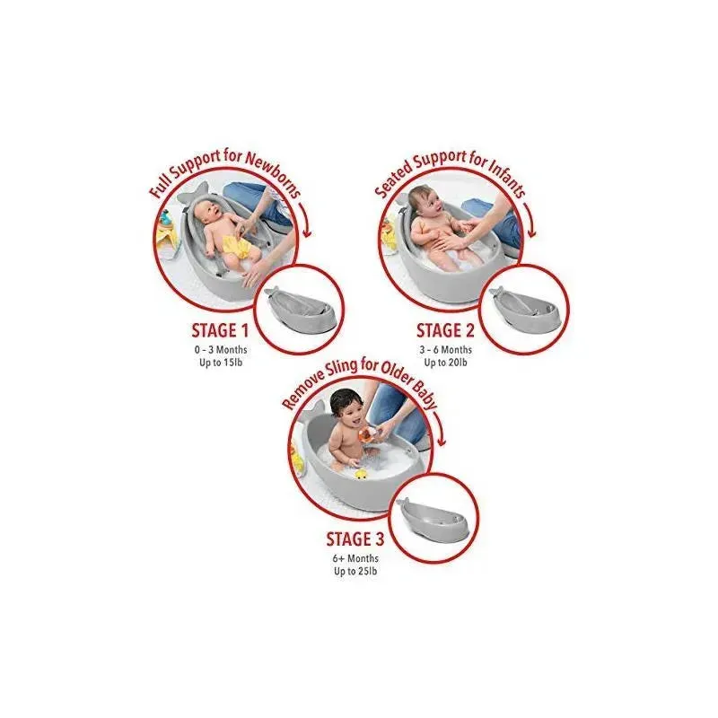 Skip Hop - Moby Smart Sling 3-Stage Tub - Grey - Image 4